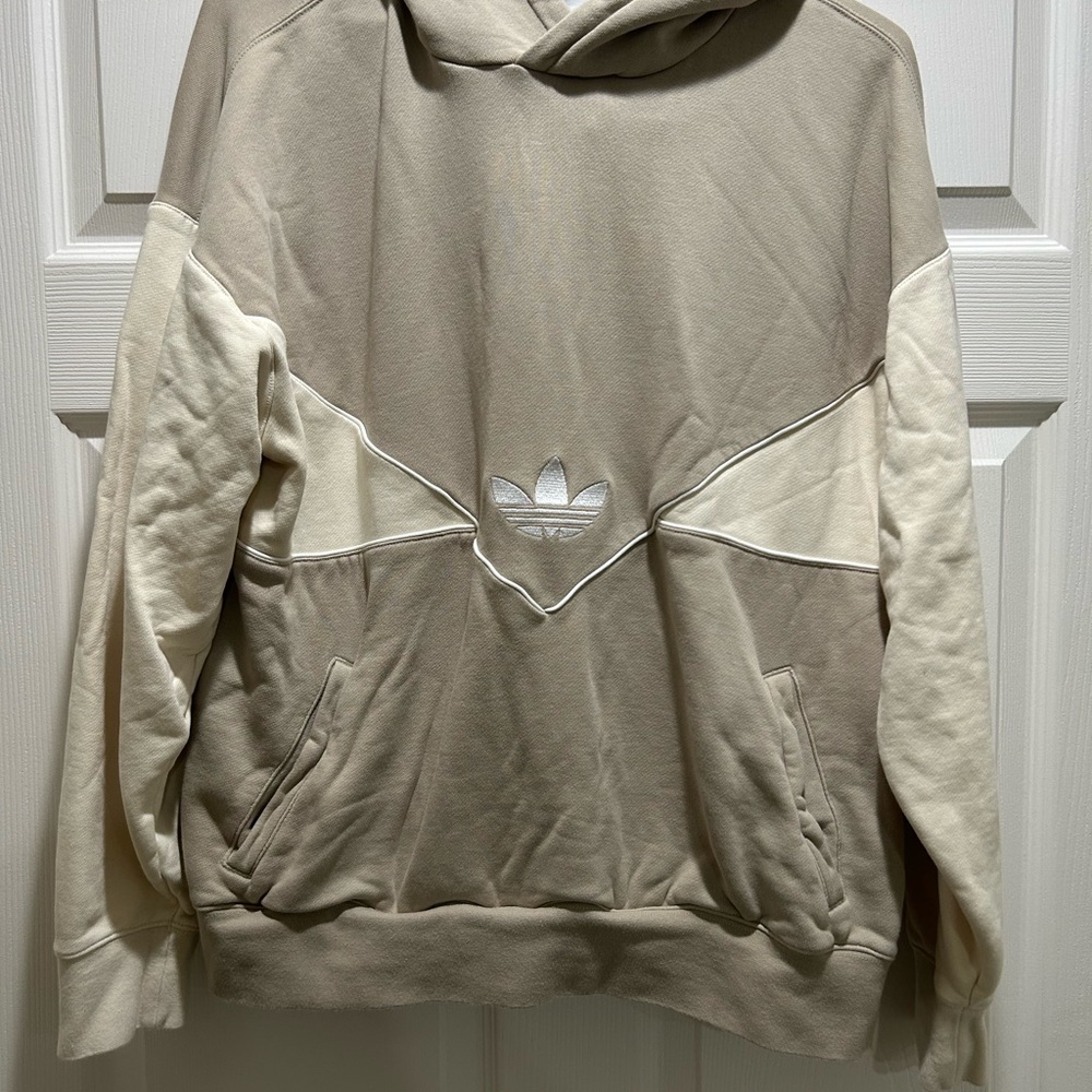 Adidas Men's Tan Hoodie